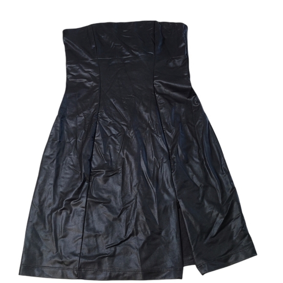 Frederick's of Hollywood Dresses & Skirts - 🟢Fredericks of Hollywood Sexy Faux Leather Strapless Dress
